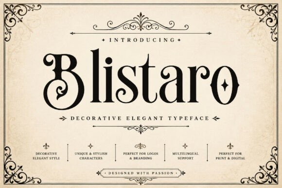 Blistaro: Elegant Serif Typography for Modern Design