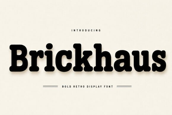 Brickhaus: Where Retro Boldness Meets Modern Design Versatility