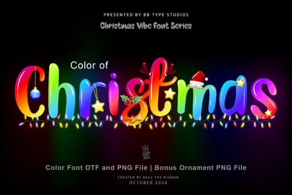 Bring Joy to Every Project with the Color of Christmas Font