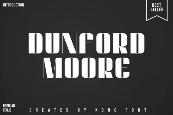 Dunford Moore: The Chunky, Playful Display Font That Brings Craft Projects to Life
