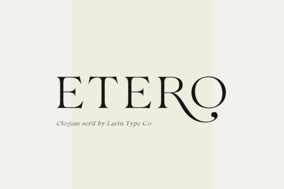 Etero: Elegant Serif, Effortless Impact