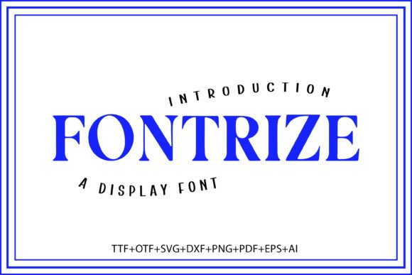 Fontrize: Bold Serif Power for Impactful Design