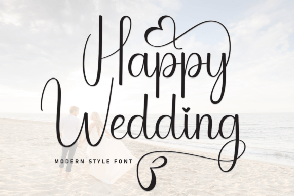 Happy Wedding Font: The Sweet, Handwritten Touch Your Designs Deserve