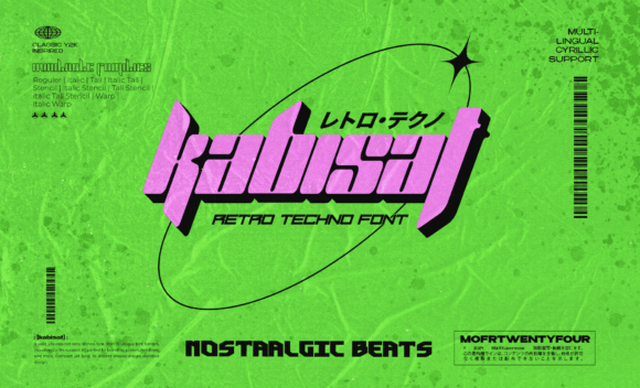 Kabisat: Retro Techno Font Brilliance