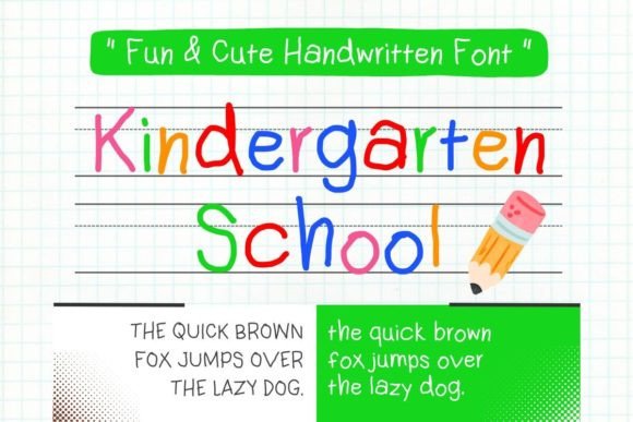 Kindergarten School Design Made Joyful: Why the Kindergarten Font Belongs in Every Early Learning Toolkit