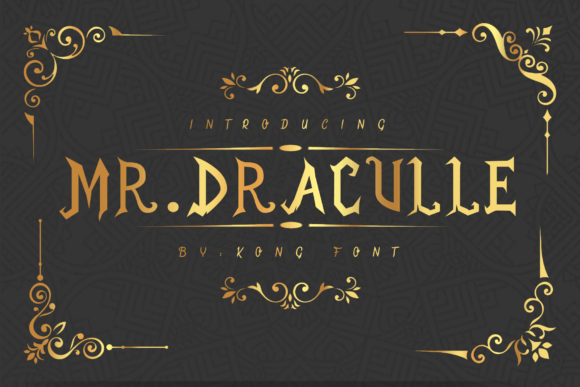 Mr. Draculle: Bold Blackletter Typography That Commands Attention