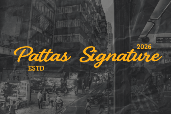 Pattas Signature: Retro Script, Modern Impact