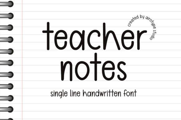 Teacher Notes: The Playful Handwritten Font That Brings Warmth to Every Design